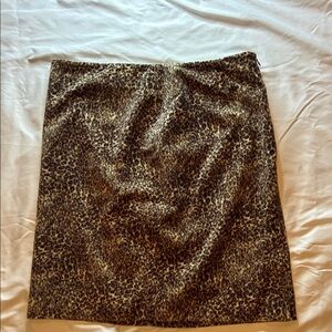 Talbots Leopard Print Pencil Skirt